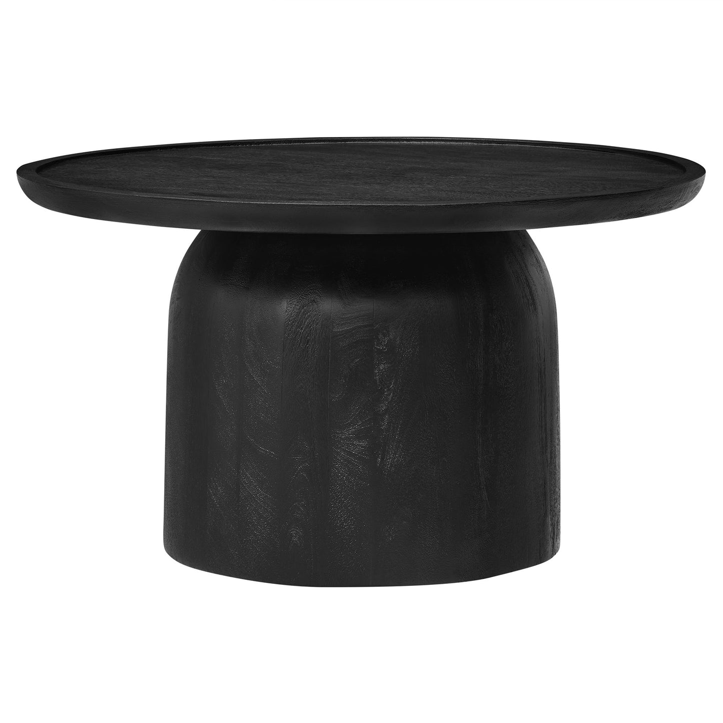 Holloway 30" Round Wood Coffee Table by Furniture For America