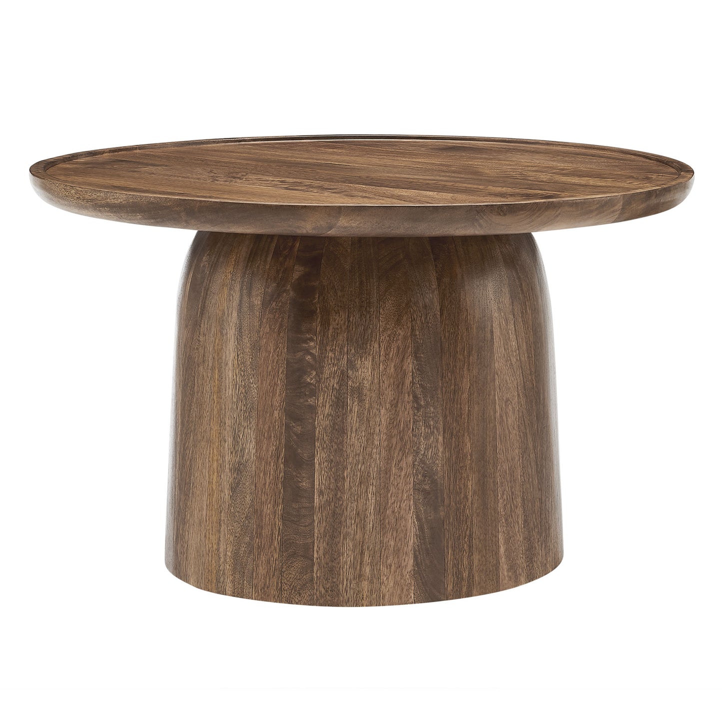 Holloway 30" Round Wood Coffee Table by Furniture For America
