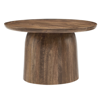 Holloway 30" Round Wood Coffee Table by Furniture For America