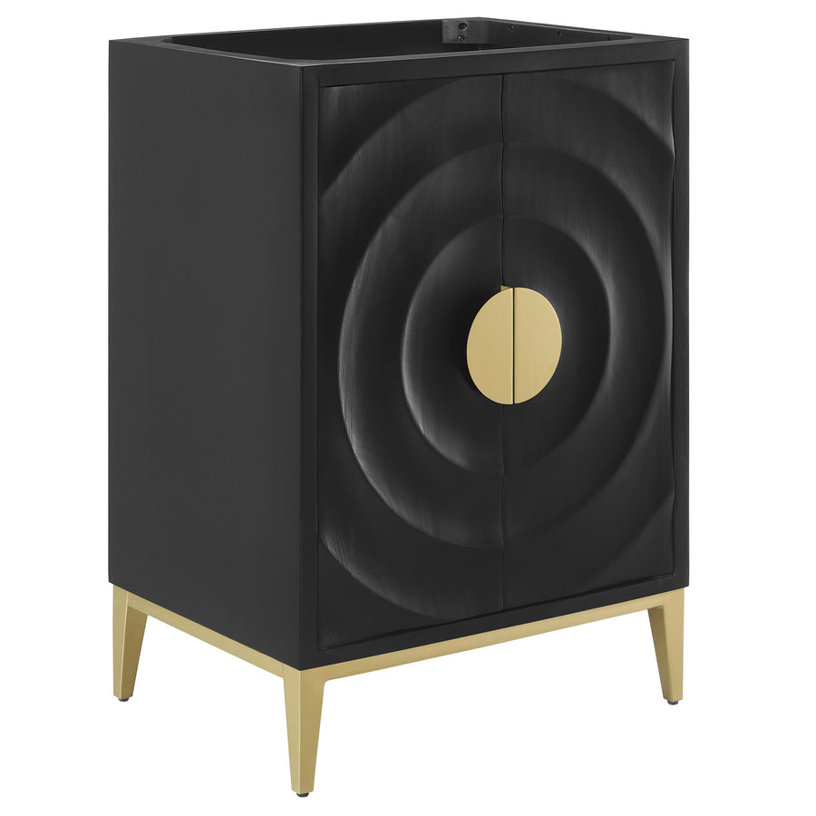 Cane 24" Bathroom Vanity Cabinet (Sink Basin Not Included) in Black