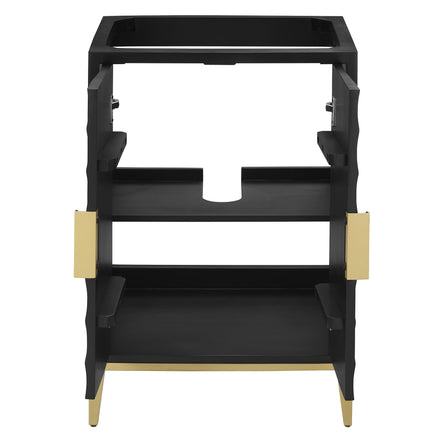 Beau 24" Bathroom Vanity Cabinet (Sink Basin Not Included) in Black