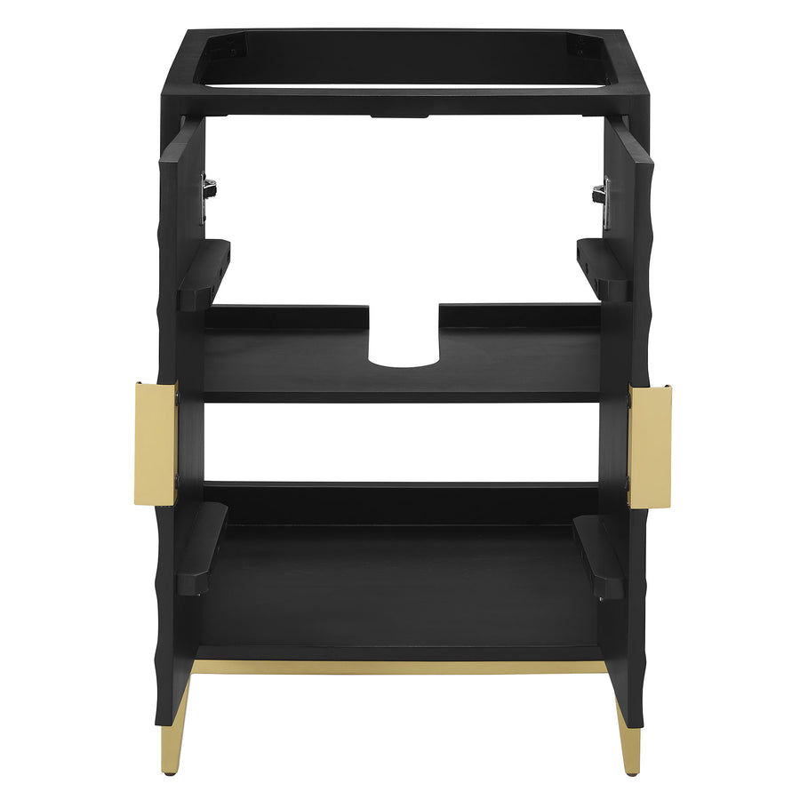 Cane 24" Bathroom Vanity Cabinet (Sink Basin Not Included) in Black