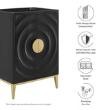 Cane 24" Bathroom Vanity Cabinet (Sink Basin Not Included) in Black