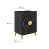 Cane 24" Bathroom Vanity Cabinet (Sink Basin Not Included) in Black