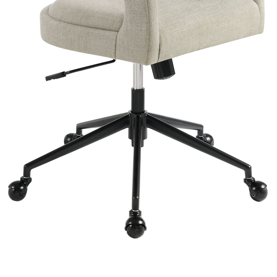 Iris Upholstered Office Chair in Linen
