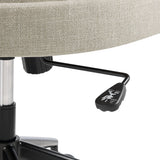 Iris Upholstered Office Chair in Linen