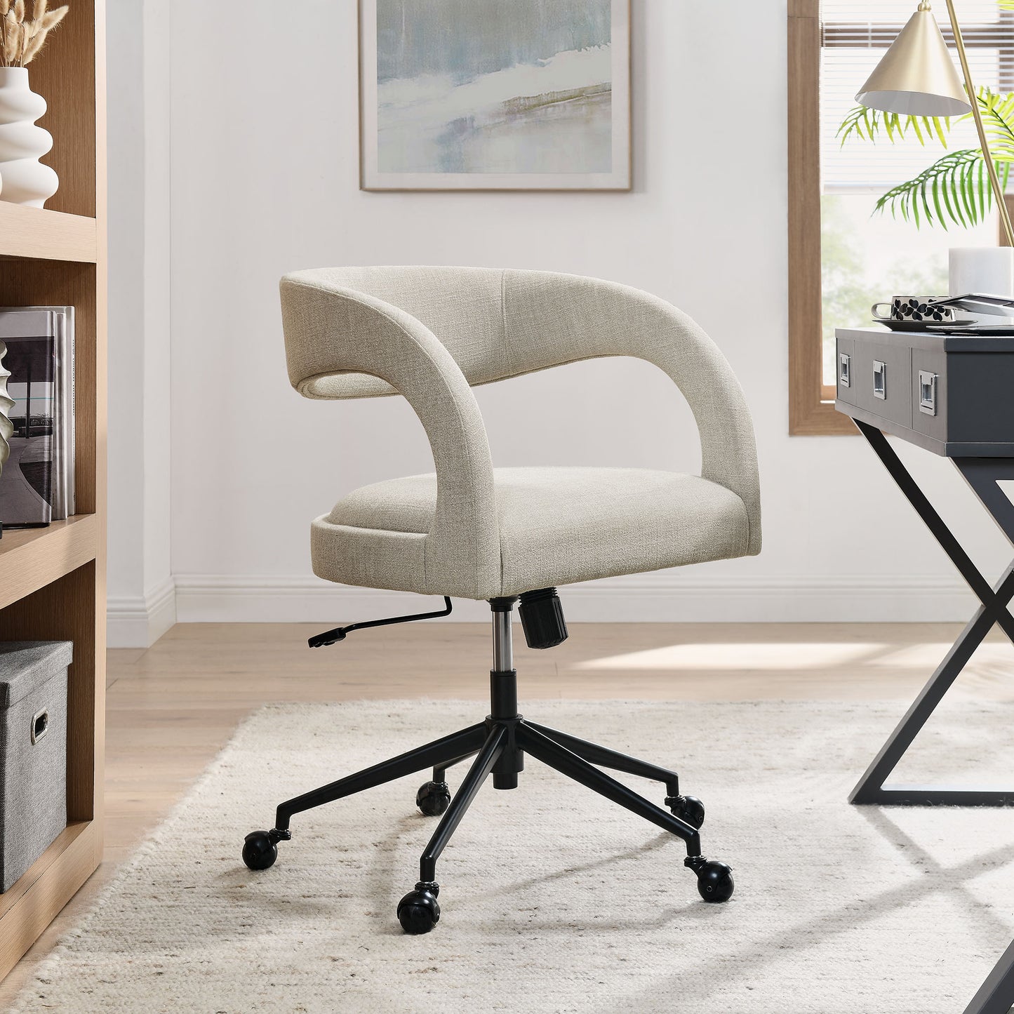 Pinnacle Upholstered Office Chair by Furniture for America