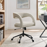 Iris Upholstered Office Chair in Linen
