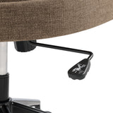 Iris Upholstered Office Chair in Mocha