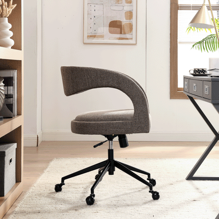 Pinnacle Upholstered Office Chair in Mocha