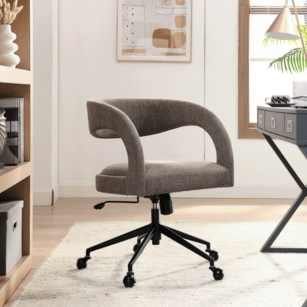 Pinnacle Upholstered Office Chair in Mocha