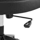 Iris Vegan Leather Office Chair in Black