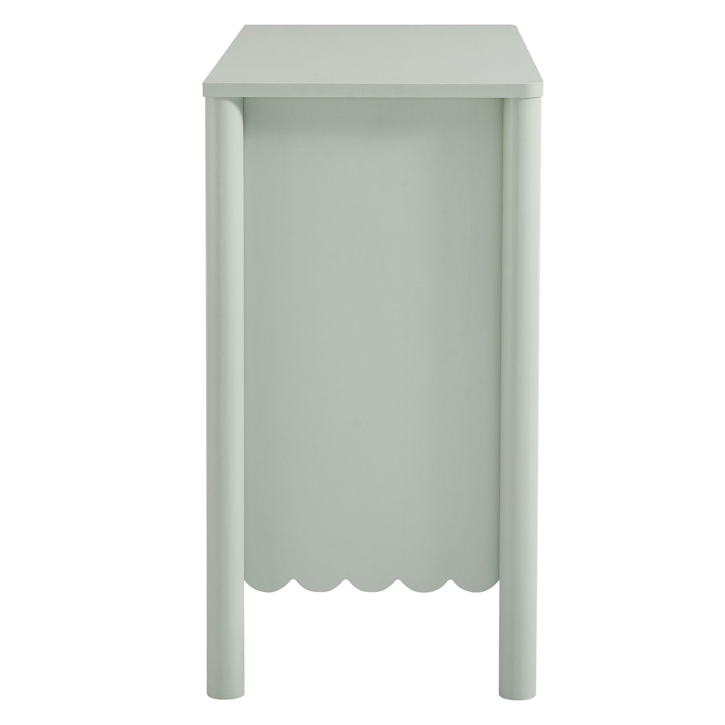 Emmeline 35" 2-Door Scalloped Sideboard Cabinet by Furniture For America