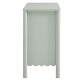 Solstice 35" 2-Door Scalloped Sideboard Cabinet in Sage