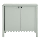 Solstice 35" 2-Door Scalloped Sideboard Cabinet in Sage