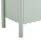 Solstice 35" 2-Door Scalloped Sideboard Cabinet in Sage