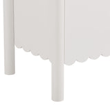 Solstice 35" 2-Door Scalloped Sideboard Cabinet in White