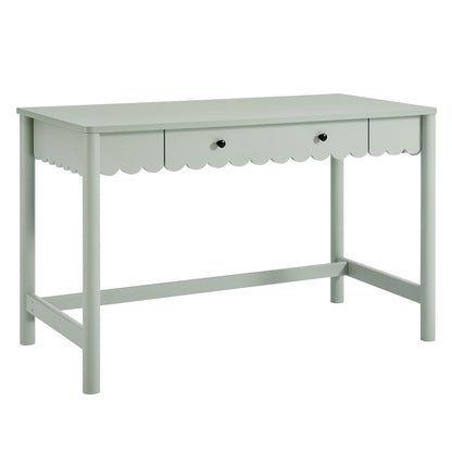 Emmeline 1-Drawer Scallop Writing Desk by Furniture for America
