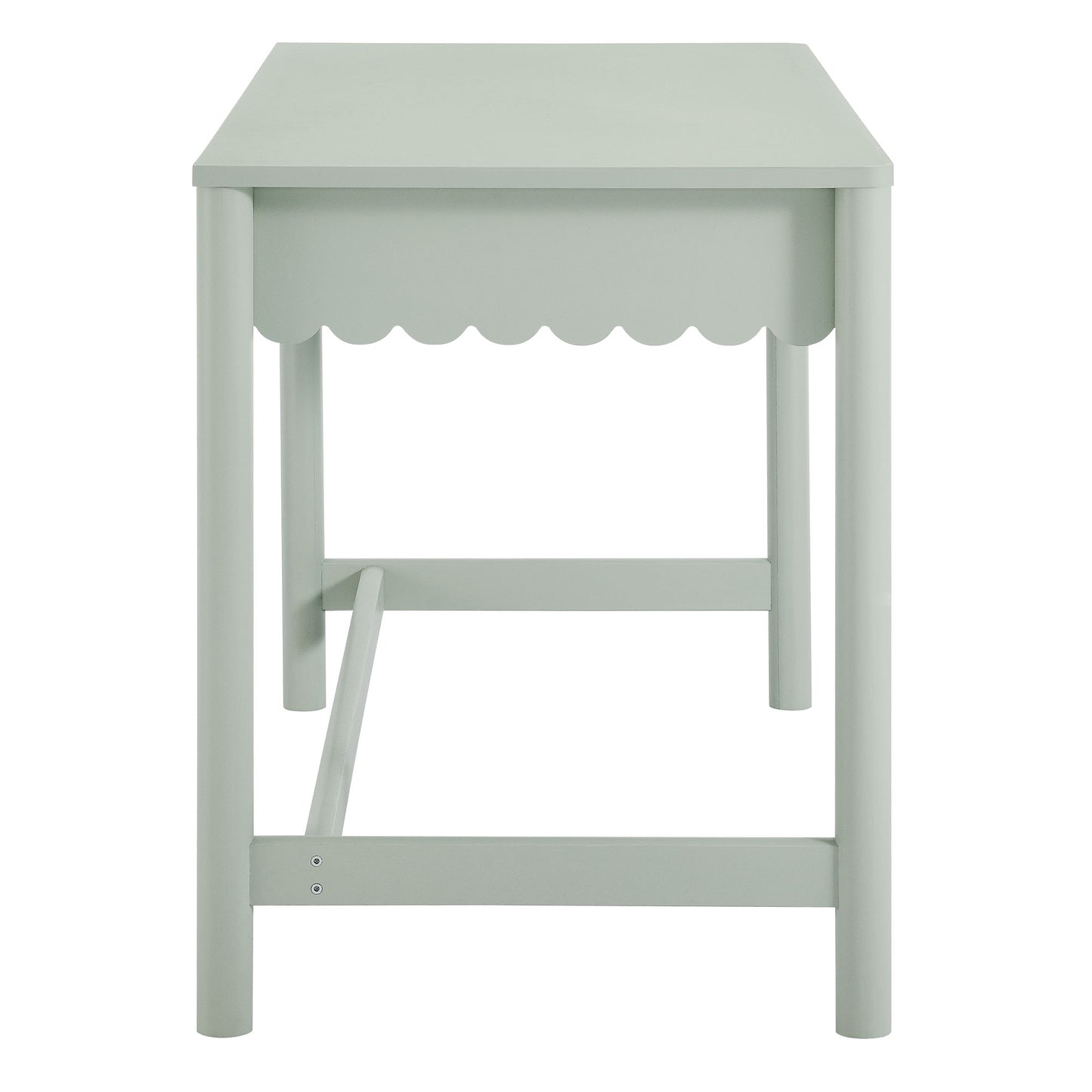 Emmeline 1-Drawer Scallop Writing Desk by Furniture for America