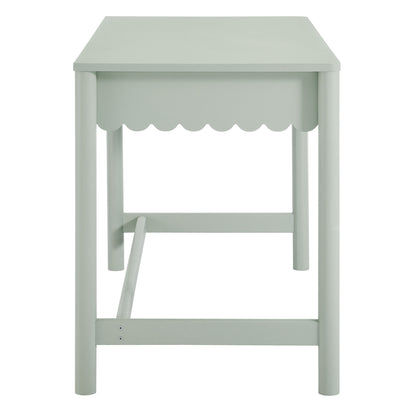 Emmeline 1-Drawer Scallop Writing Desk by Furniture for America