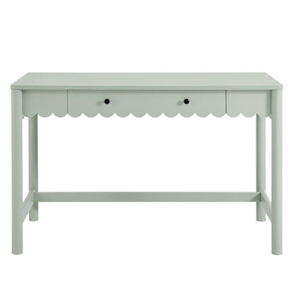 Emmeline 1-Drawer Scallop Writing Desk by Furniture for America