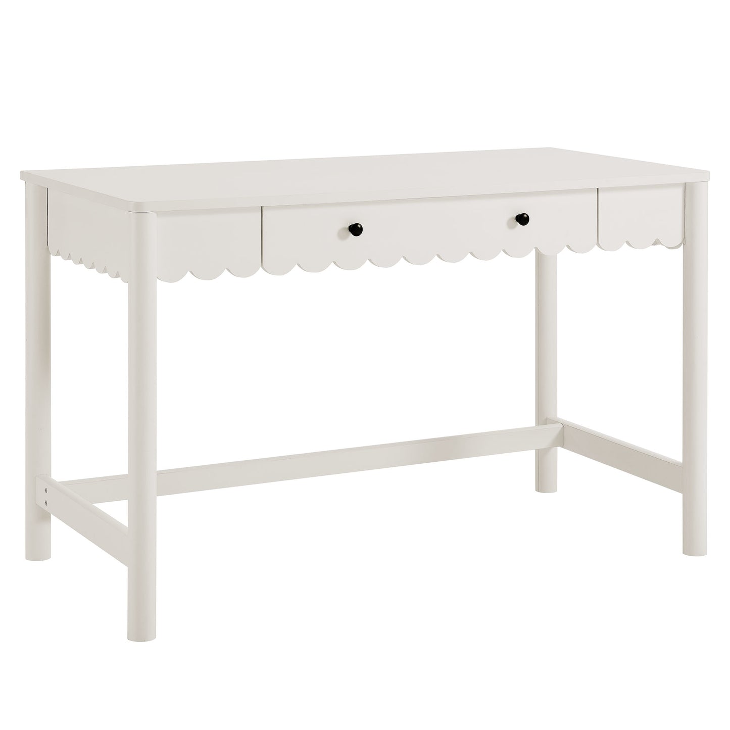 Emmeline 1-Drawer Scallop Writing Desk by Furniture for America