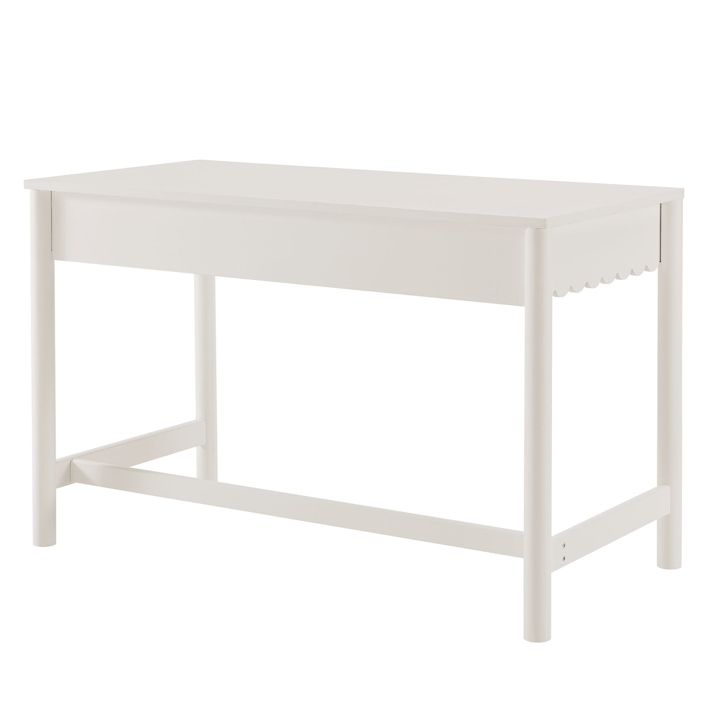 Emmeline 1-Drawer Scallop Writing Desk by Furniture for America