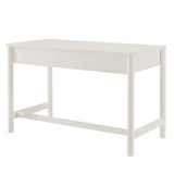 Solstice 1-Drawer Scallop Writing Desk in White