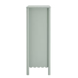 Solstice Scalloped 5-Drawer Chest in Sage