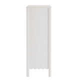 Solstice Scalloped 5-Drawer Chest in White