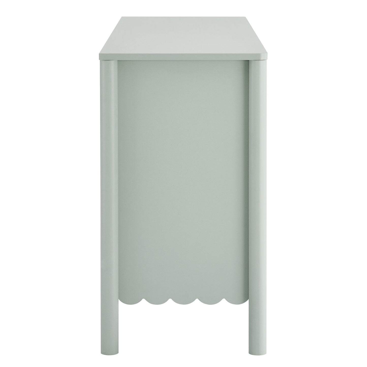 Emmeline Scalloped 6-Drawer Dresser by Furniture For America