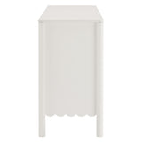 Solstice Scalloped 6-Drawer Dresser in White
