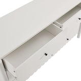Solstice Scalloped 6-Drawer Dresser in White