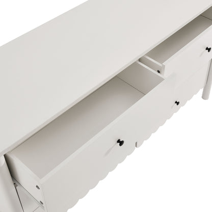 Emmeline Scalloped 6-Drawer Dresser by Furniture For America