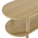 Touriga Oval Wood TV Stand in Light Oak