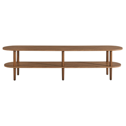 Torus Oval Wood TV Stand by Furniture For America