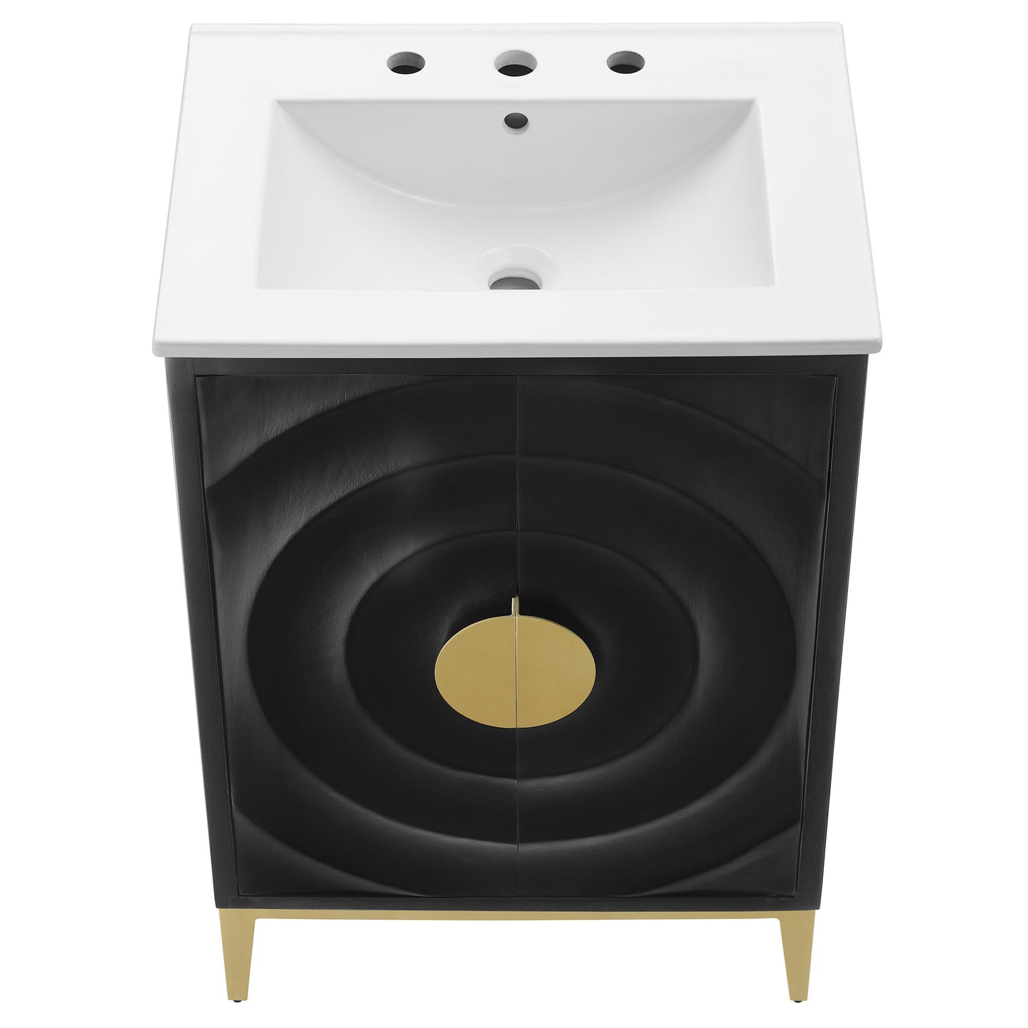 Beau 24" Wood Bathroom Vanity with Basin by Furniture For America