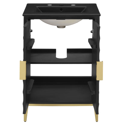 Beau 24" Wood Bathroom Vanity with Basin by Furniture For America