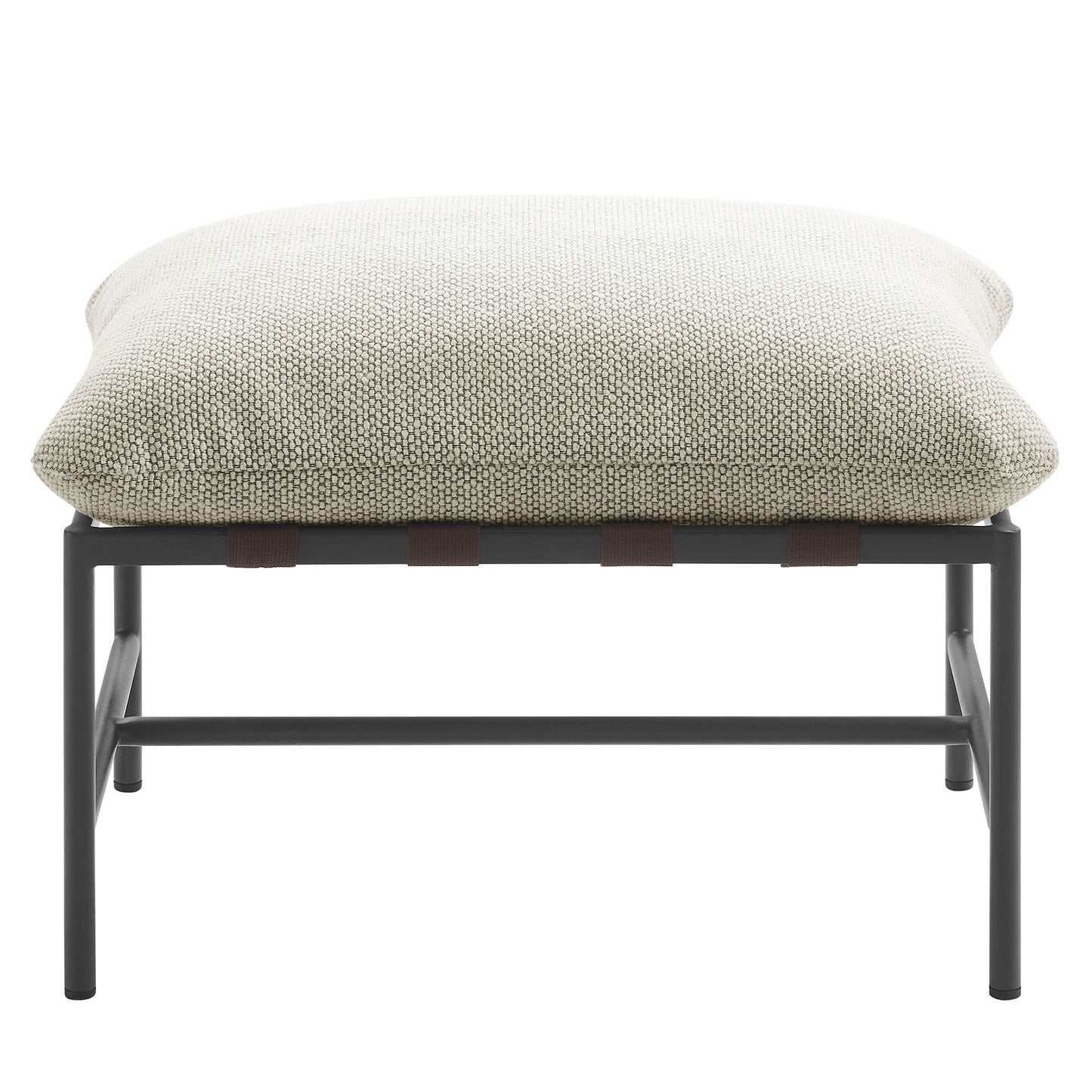 Raya Outdoor Patio Boucle Ottoman by Furniture For America