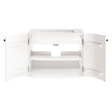 Paloma 24" Wall-Mount Bathroom Vanity with Marble Sink in Ivory