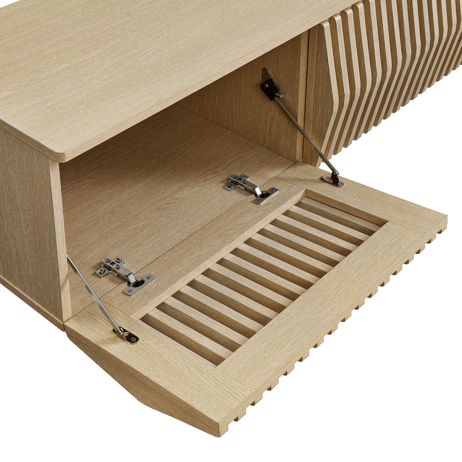 Fleur 64" Wall Mount TV Stand in Ash