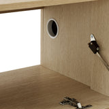 Fleur 64" Wall Mount TV Stand in Ash