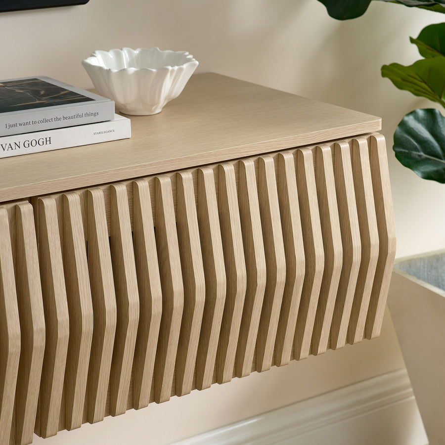 Fleur 64" Wall Mount TV Stand in Ash