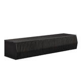Fleur 64" Wall Mount TV Stand in Black