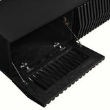 Fleur 64" Wall Mount TV Stand in Black