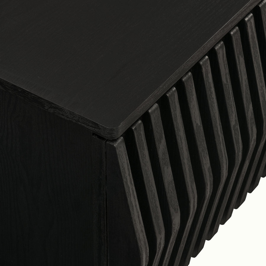 Fleur 64" Wall Mount TV Stand in Black