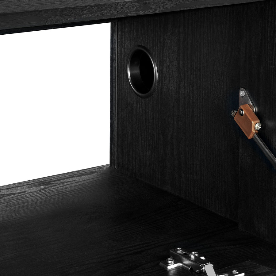 Fleur 64" Wall Mount TV Stand in Black