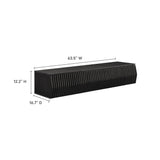 Fleur 64" Wall Mount TV Stand in Black