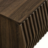 Fleur 64" Wall Mount TV Stand in Walnut
