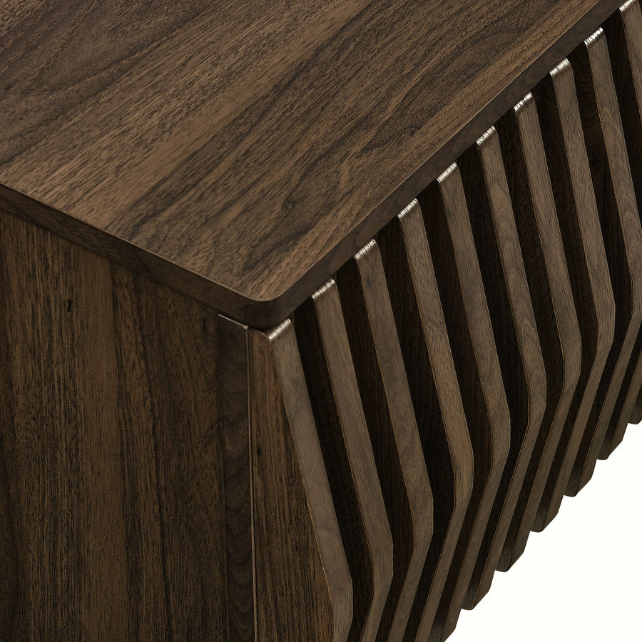 Fleur 64" Wall Mount TV Stand in Walnut